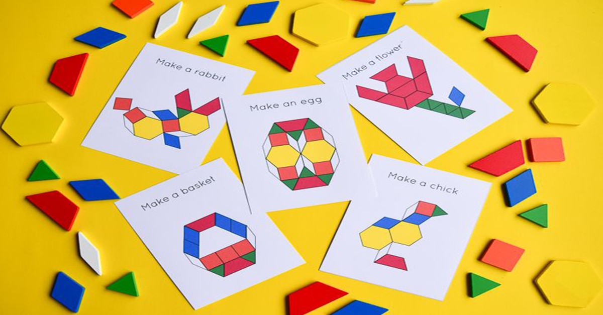 Pattern Blocks Busy Bag