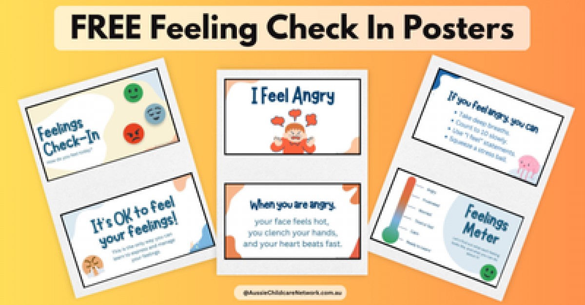 Free Feelings Check In Posters