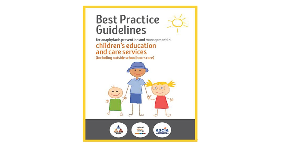 New Best Practice Guidelines For Anaphylaxis Prevention And Management In Early Childhood Settings