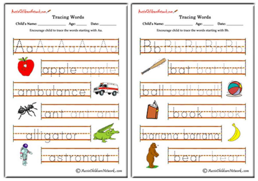 Alphabet Words