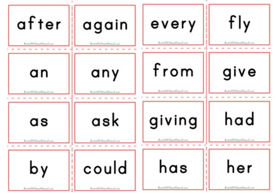Dolch Flashcards - First Grade Sight Words
