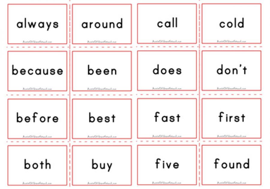 Dolch Flashcards - Second Grade Sight Words