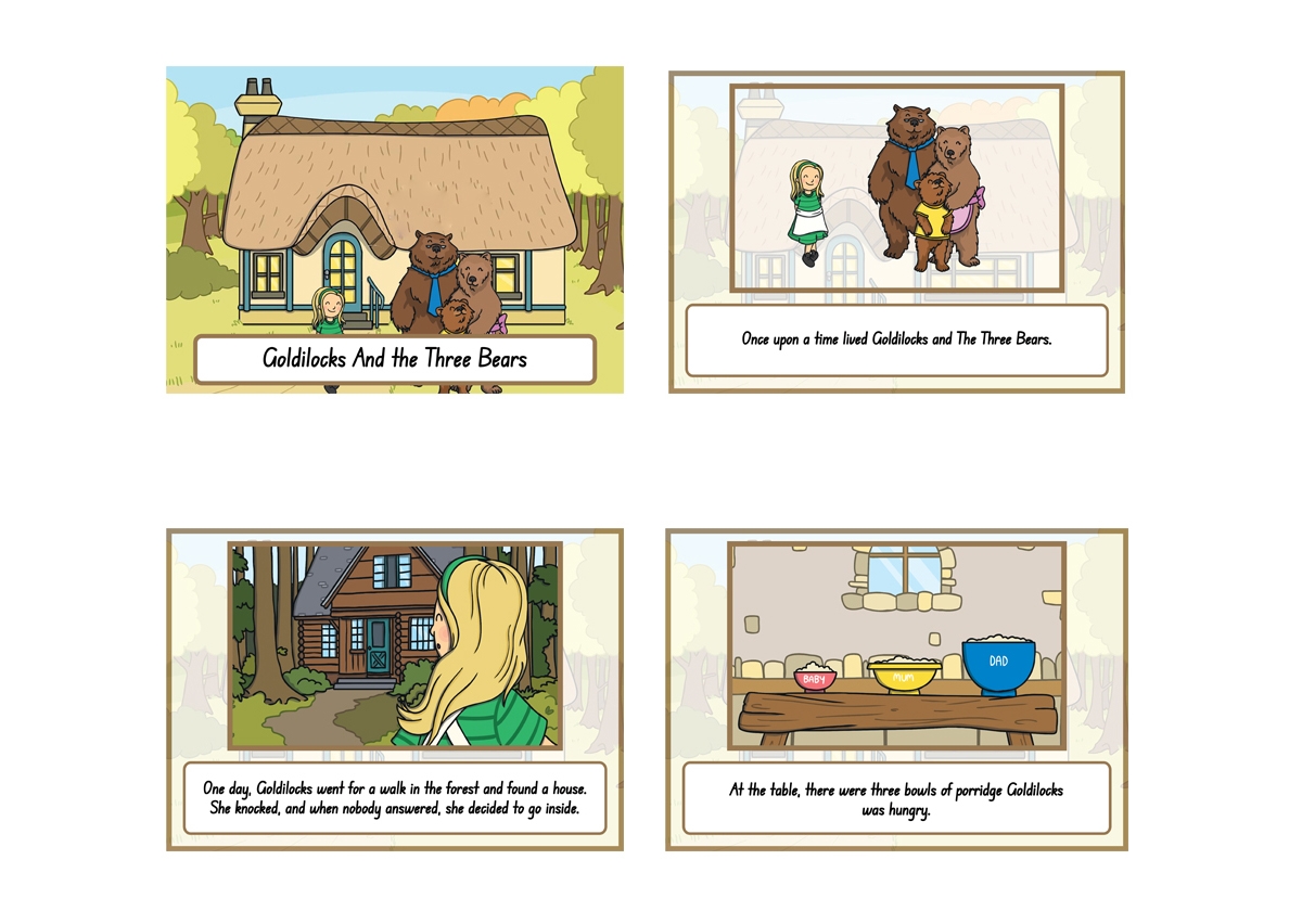 Goldilocks And The Three Bears Story Posters