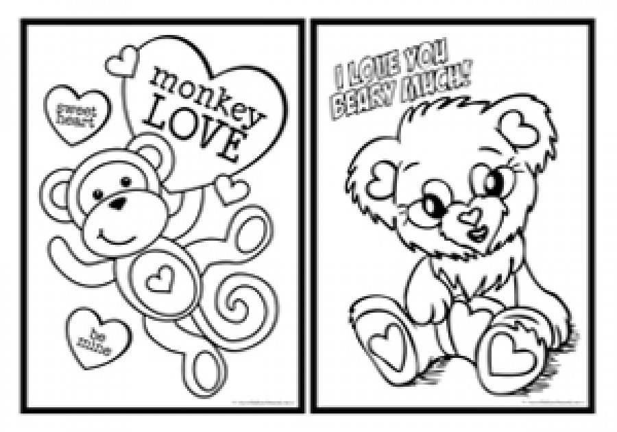 Valentine's Day Colouring Pages