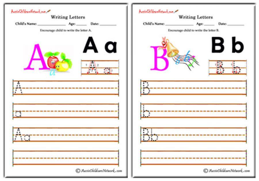 Writing Alphabet - Elegant Theme