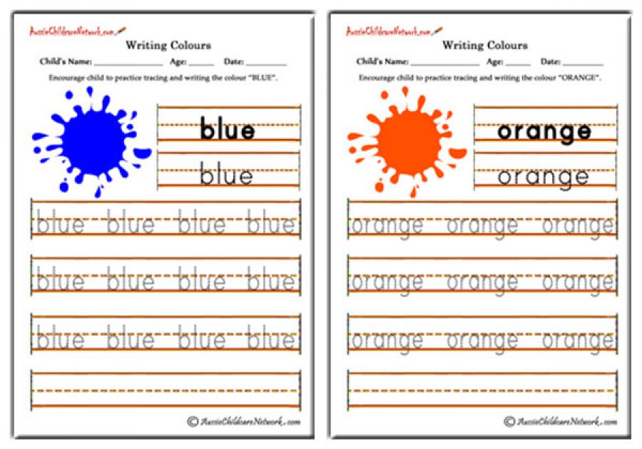 Writing Colours
