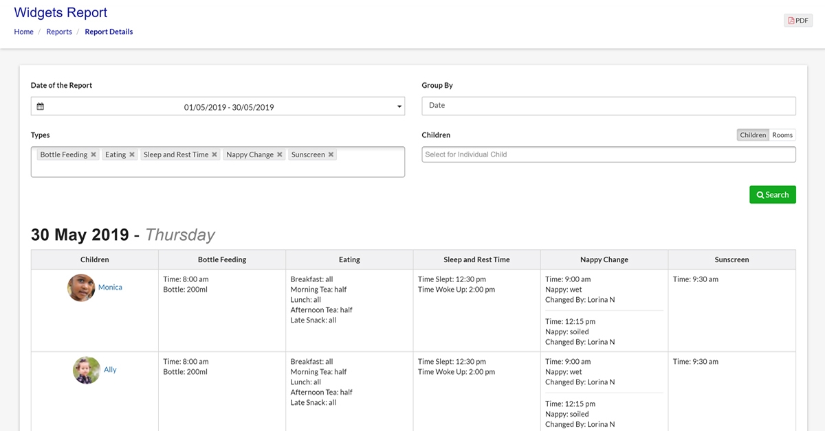 Appsessment 2.9 - Generate PDF of Attendance Reports and Daily Information Records