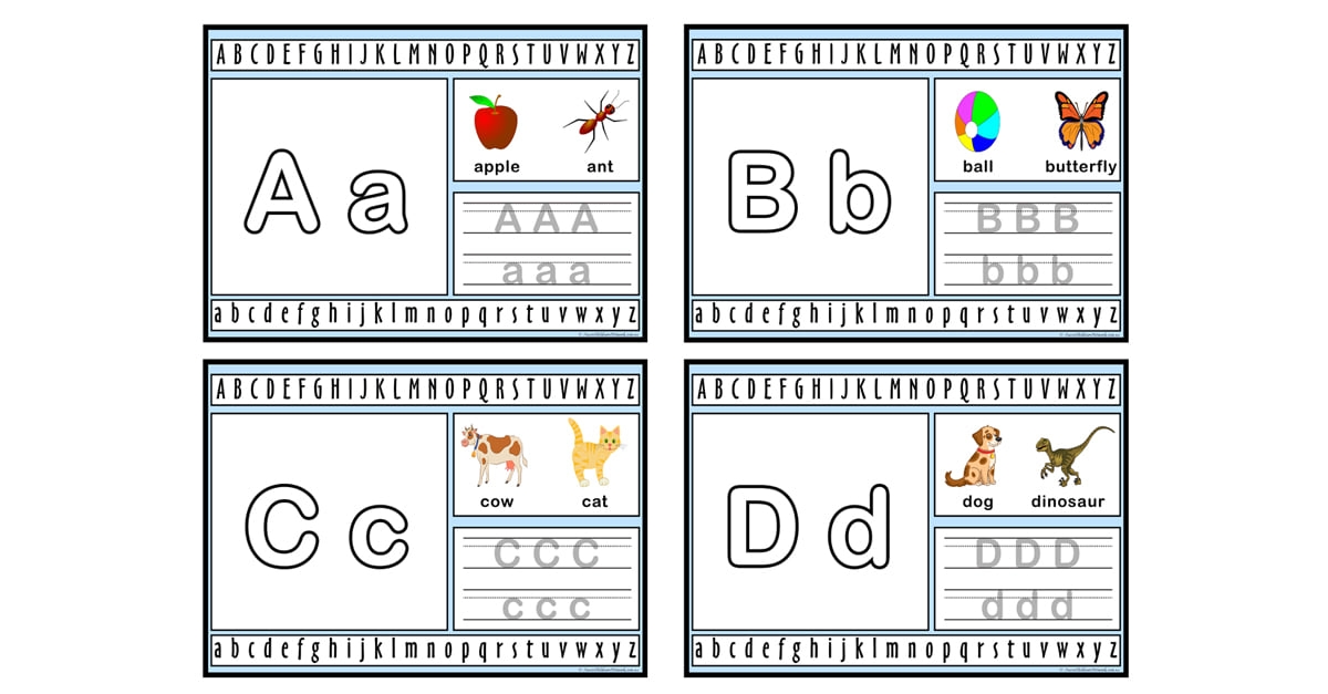 Free Alphabet Activity Mats
