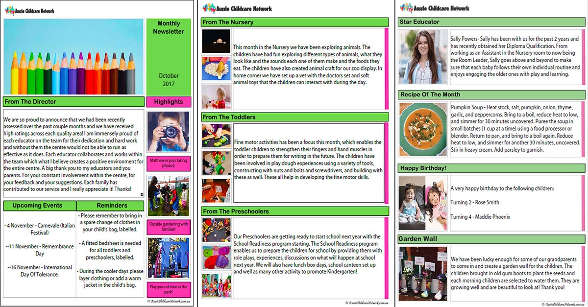 Monthly Newsletter Template