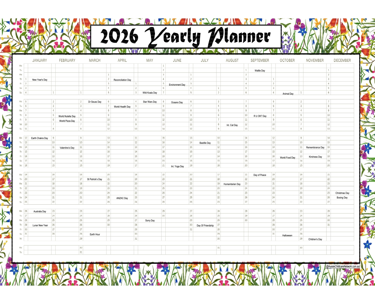 2026 Yearly Planner