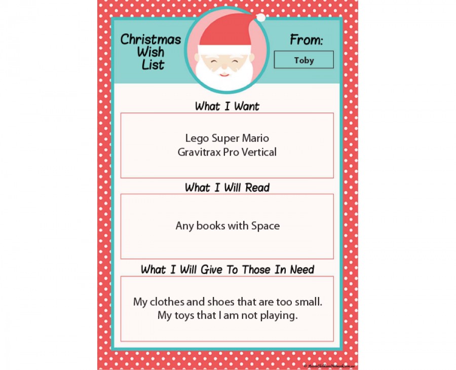 Christmas Wish List