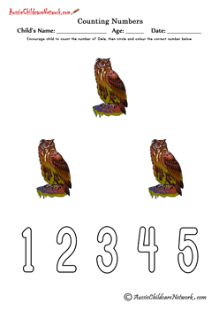 counting number worksheet