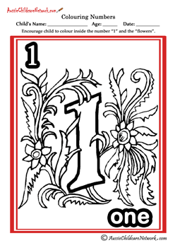 coloring number worksheets