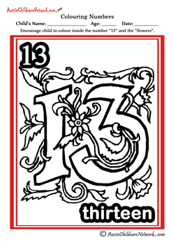 coloring number worksheets