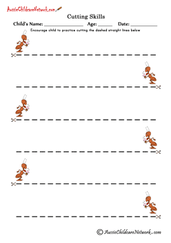cutting straight lines worksheets