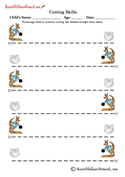 preschool cutting worksheets