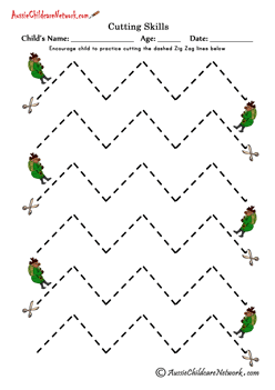 scissor skills worksheets