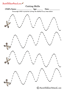 Cutting Curvy Lines cutting pages