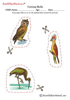preschool cutting activity