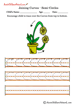 Pre Writing Skills tracing curves