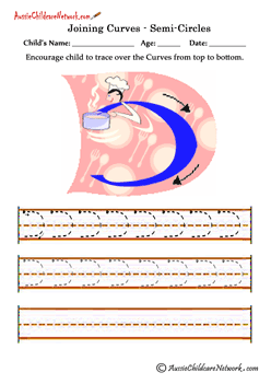 Curves cursive writing
