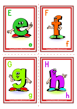 free alphabet flash cards