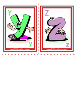 Lowercase letters flashcards