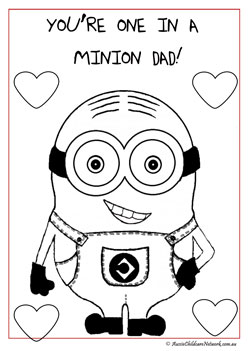 fathers day colouring pages for children preschool