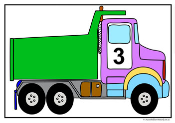 transportation theme garbage truck counting vehicle theme number recognition vehicle counting mats