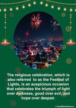 diwali information classroom display posters