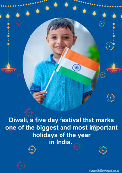 diwali information classroom display posters