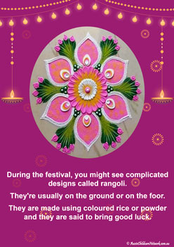 diwali information classroom display posters