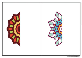 rangoli cutting skills matching cut and paste diwali activity