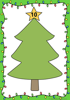 christmas counting worksheets, number recognition, counting 1 to 10