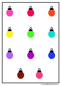 christmas counting worksheets, number recognition, counting 1 to 10
