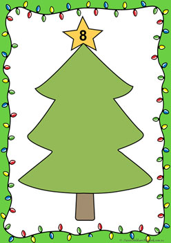 christmas counting worksheets, number recognition, counting 1 to 10