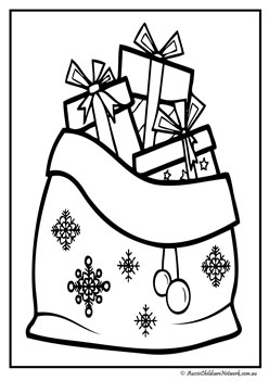 christmas colouring pages