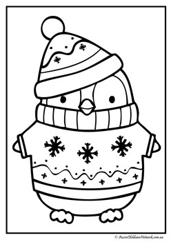 christmas colouring pages