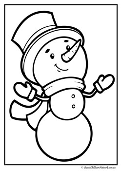 christmas colouring pages