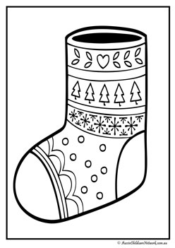 christmas colouring pages