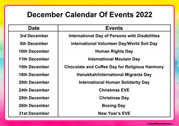 calendar of events 2022 early childhood services
