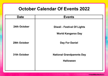 calendar of events 2022 early childhood services