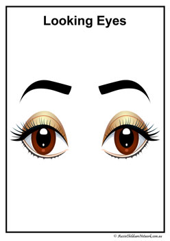 Room Guidelines Posters, Looking Eyes Poster, behaviour management