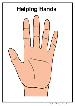 helping hands poster, Room Guidelines Posters, behaviour management