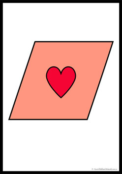 Love Bug Shapes matching shapes, 2d shape worksheet for preschool
