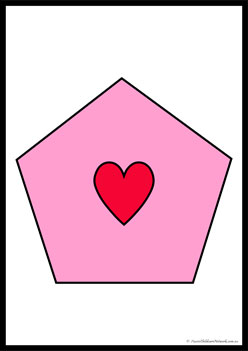 Love Bug Shapes matching shapes, 2d shape worksheet for preschool