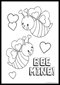 Valentines Day Colouring Pages, colouring love worksheet for children, love colouring pages preschool