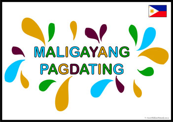 Welcome Philippines, welcome posters in different languages, welcome display for kindergarten, learn welcome worksheets