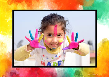 Holi Posters 7, elebrating holi india posters, holi displays for classroom displays, holi theme for preschoolers