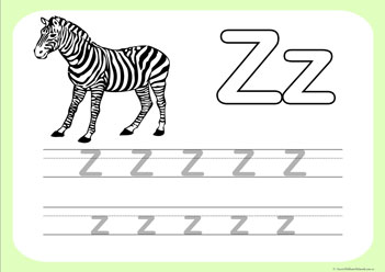 Letter Tracing Worksheet Zletter tracing picture worksheets, letter tracing preschool, letter worksheets, alphabet worksheets for children, learning letter kindergarten writing practice